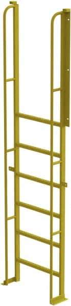 TRI-ARC - 112" 7 Step Configurable Crossover Ladder - 90° Incline, 1,000 Lb Capacity, 70" Platform Height, 30" Base Width x 15" Base Depth, Perforated Tread - Apex Tool & Supply