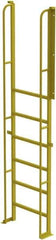 TRI-ARC - 112" 7 Step Configurable Crossover Ladder - 90° Incline, 1,000 Lb Capacity, 70" Platform Height, 30" Base Width x 15" Base Depth, Perforated Tread - Apex Tool & Supply