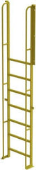 TRI-ARC - 132" 9 Step Configurable Crossover Ladder - 90° Incline, 1,000 Lb Capacity, 90" Platform Height, 30" Base Width x 15" Base Depth, Perforated Tread - Apex Tool & Supply