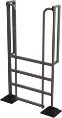 TRI-ARC - 82" 4 Step Configurable Rooftop Ladder - 90° Incline, 500 Lb Capacity, 40" Platform Height, 52-1/4" Base Width x 26" Base Depth, Perforated Tread - Apex Tool & Supply
