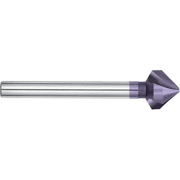 Magafor - 8.3mm Head Diam, 5/16" Shank Diam, 90° Cobalt Countersink - 3-3/8" OAL, Single End, Straight Shank, Right Hand Cut - Apex Tool & Supply
