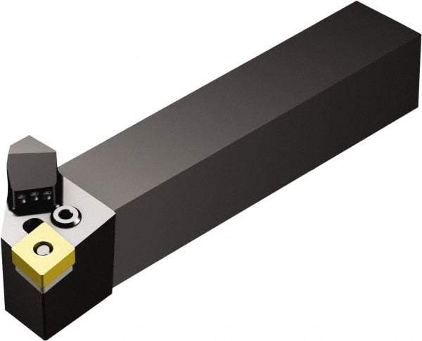 Sandvik Coromant - PCLN, Left Hand Cut, -5° Lead Angle, 1-1/4" Shank Height x 1-1/4" Shank Width, Negative Rake Indexable Turning Toolholder - 6" OAL, CNMG 12 04 08 Insert Compatibility, Series T-Max P - Apex Tool & Supply