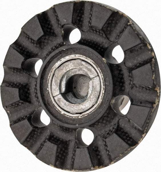 3M - 2" Diam Disc Backing Pad - 1/4" Shank Diam, Medium Density, 20,000 RPM, Roloc TR Compatible - Apex Tool & Supply