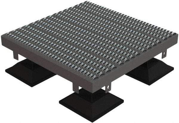 TRI-ARC - 16" Walking Platform - Adjustable Height, 500 Lb Capacity, 16" Platform Height, 36" Base Width x 36" Base Depth, Serrated - Apex Tool & Supply
