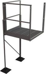 TRI-ARC - 60" 6 Step Turn Platform - Rooftop, 500 Lb Capacity, 60" Platform Height, 52-3/4" Base Width x 40" Base Depth, Serrated - Apex Tool & Supply
