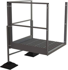 TRI-ARC - 20" 2 Step Turn Platform - Rooftop, 500 Lb Capacity, 20" Platform Height, 52-3/4" Base Width x 40" Base Depth, Serrated - Apex Tool & Supply