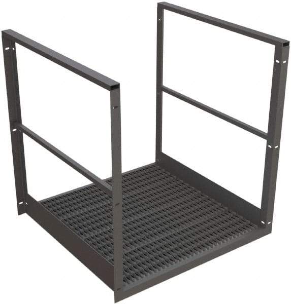 TRI-ARC - 44" Bridge Span - Rooftop, 500 Lb Capacity, 44" Platform Height, 42" Base Width x 40" Base Depth, Serrated - Apex Tool & Supply