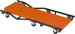 Whiteside - 570 Lb Capacity, 6 Wheel Creeper - Steel, 40" Long x 3-3/4" High x 17" Wide - Apex Tool & Supply