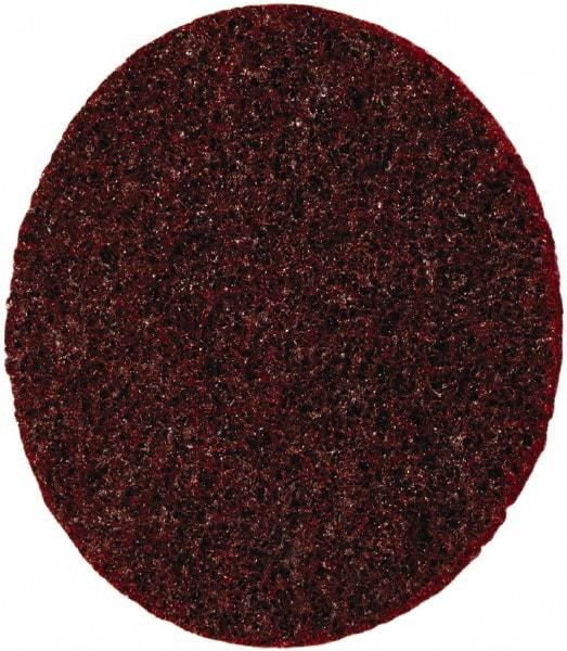 3M - 4-1/2" Diam, Aluminum Oxide Hook & Loop Disc - Medium Grade, Nonwoven, - Apex Tool & Supply