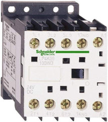 Schneider Electric - 3 Pole, 24 Coil VDC, 6 Amp at 440 VAC, Nonreversible IEC Contactor - BS 5424, CSA, IEC 60947, NF C 63-110, RoHS Compliant, UL Listed, VDE 0660 - Apex Tool & Supply