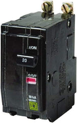 Square D - 20 Amp, 240 VAC, 2 Pole, Bolt On Miniature Circuit Breaker - 14-8 AWG - Apex Tool & Supply