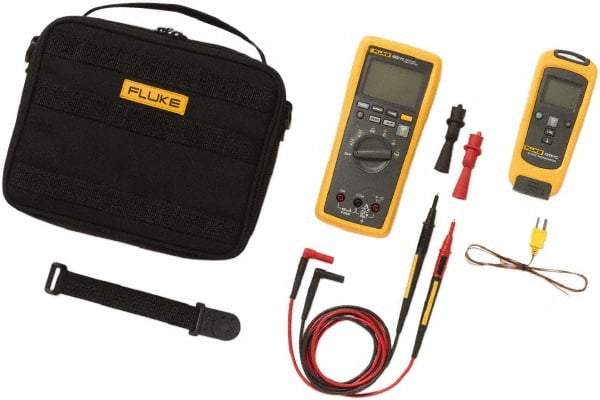 Fluke - 6 Piece, FC Wireless Temperature Kit - 1,000 Volt Max, LCD Display - Apex Tool & Supply