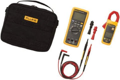 Fluke - 4 Piece, FC Wireless AC Current Clamp Kit - 1,000 Volt Max, LCD Display - Apex Tool & Supply
