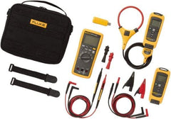 Fluke - 9 Piece, FC Series Wireless Multimeter Kit - 1,000 Volt Max, LCD Display - Apex Tool & Supply