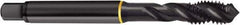 Guhring - 3/4-10 UNC 2B/3B Modified Bottoming Spiral Flute Tap - Cobalt, Oxide Finish, 4.252" OAL, Right Hand Flute, Right Hand Thread, H5, Series 4407 - Apex Tool & Supply