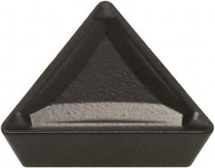 Hertel - TPMR222 P5 Grade HC1150T Carbide Turning Insert - Proprietary Finish, 60° Triangle, 1/4" Inscr Circle, 1/8" Thick, 1/32" Corner Radius - Apex Tool & Supply