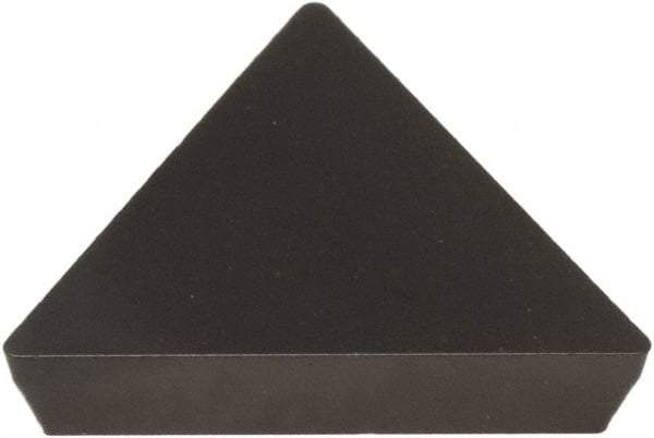 Hertel - TPU432 1 Grade HC1250T Carbide Turning Insert - Proprietary Finish, 60° Triangle, 1/2" Inscr Circle, 3/16" Thick, 1/32" Corner Radius - Apex Tool & Supply