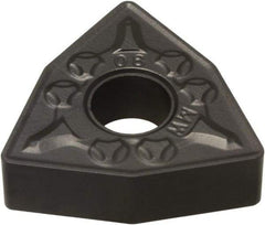Hertel - WNMG332 LW Grade HC1150T Carbide Turning Insert - 80° Trigon, 3/8" Inscr Circle, 3/16" Thick, 1/32" Corner Radius - Apex Tool & Supply