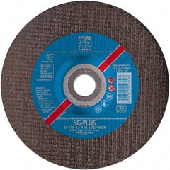PFERD - 46 Grit, 4-1/2" Wheel Diam, 7/8" Arbor Hole, Type 27 Depressed Center Wheel - Aluminum Oxide - Apex Tool & Supply
