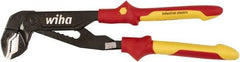 Wiha - 10" OAL, 2" Max Capacity, Water Pump Tongue & Groove Pliers - Straight Straight, Soft Grip Handles - Apex Tool & Supply