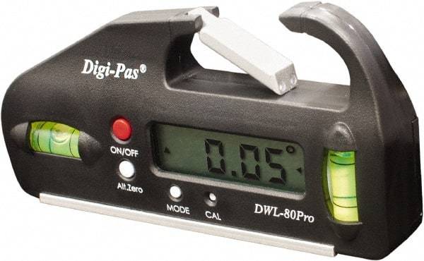 Digi-Pas - 90° Max Measurement Electronic Inclinometer - Pocket Sized, Digital - Apex Tool & Supply