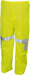 MCR Safety - Size 4XL, High Visibility Lime, Rain Pants - No Pockets - Apex Tool & Supply