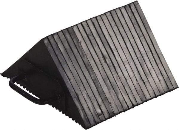 Vestil - 10" Wide x 5-1/2" High x 10" Deep, Rubber Wheel Chock - Apex Tool & Supply
