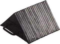 Vestil - 10" Wide x 5-1/2" High x 10" Deep, Rubber Wheel Chock - Apex Tool & Supply