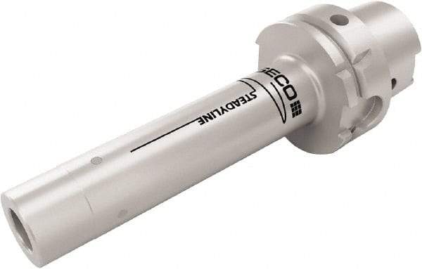 Seco - Combimaster 29.5mm HSK100A Taper Shank Milling Tip Insert Holder & Shank - 206mm Projection, 1.835" Neck Diam, M12 Neck Thread, 23mm Nose Diam, 285mm OAL, Steel Tool Holder - Apex Tool & Supply