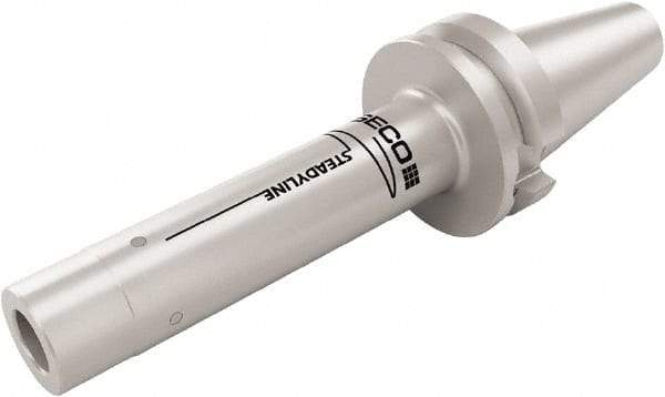 Seco - Combimaster 30.5mm BT50 Taper Shank Milling Tip Insert Holder & Shank - 147mm Projection, 1.21" Neck Diam, M16 Neck Thread, 30.5mm Nose Diam, 286.8mm OAL, Steel Tool Holder - Apex Tool & Supply