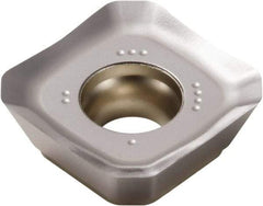 Seco - SEEX1505 M12 Grade MS2050 Carbide Milling Insert - TiAlN/NbN Finish, 0.219" Thick, 5/8" Inscribed Circle - Apex Tool & Supply