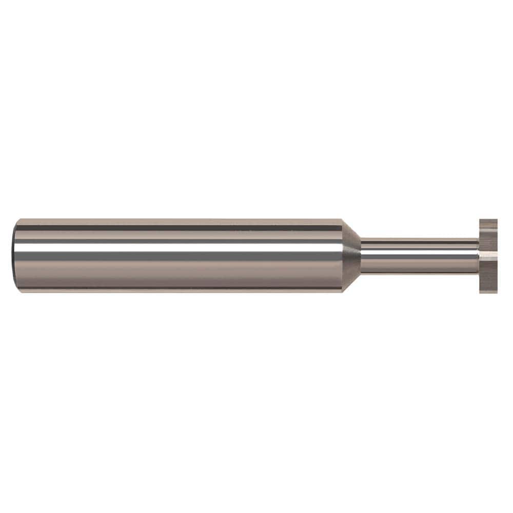 Harvey Tool - 1/2" Cut Diam, 1/32" Cut Width, 1/2" Shank, Straight-Tooth Woodruff Keyseat Cutter - Exact Industrial Supply