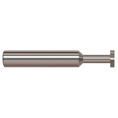 Harvey Tool - 3/32" Cut Diam, 1/32" Cut Width, 1/8" Shank, Straight-Tooth Woodruff Keyseat Cutter - Exact Industrial Supply