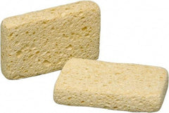 Ability One - 4-3/8" Long x 1.38" Wide x 1" Thick Scouring Sponge - Non-Abrasive, Tan - Apex Tool & Supply