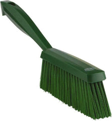 Vikan - 14" OAL, Polyester Staple Set Bench Brush - 2" Bristle Length, 6-3/8" Long Head, Green - Apex Tool & Supply