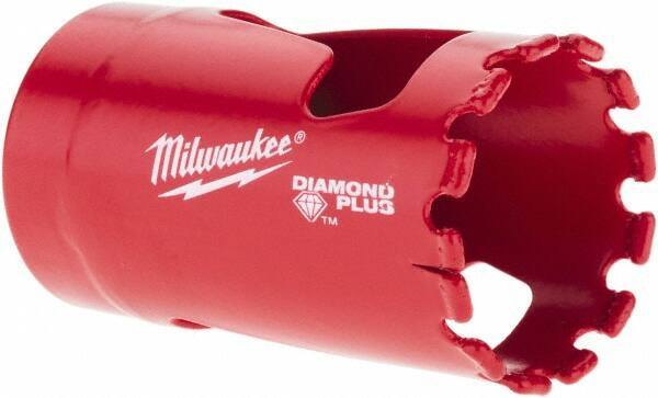 Milwaukee Tool - 1-1/8" Diam, 1-1/2" Cutting Depth, Hole Saw - Diamond Grit Saw, Continuous Edge - Apex Tool & Supply
