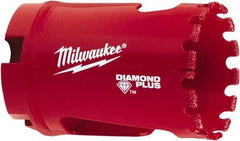 Milwaukee Tool - 1-3/8" Diam, 1-1/2" Cutting Depth, Hole Saw - Diamond Grit Saw, Continuous Edge - Apex Tool & Supply