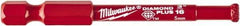 Milwaukee Tool - 3/16" Diam, 1-1/2" Cutting Depth, Hole Saw - Diamond Grit Saw, Continuous Edge - Apex Tool & Supply