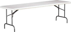 Ability One - 30" Long x 96" Wide x 29" High, Rectangular Folding Table - Platinum - Apex Tool & Supply