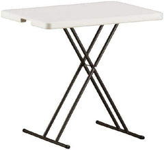 Ability One - 30" Long x 20" Wide x 25" High, Rectangular Folding Table - Platinum - Apex Tool & Supply