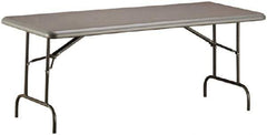 Ability One - 72" Long x 30" Wide x 29" High, Rectangular Folding Table - Charcoal - Apex Tool & Supply