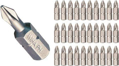 Wiha - #2, Insert Phillips Screwdriver Bit - 1/4" Drive, - Apex Tool & Supply