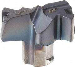 Iscar - Series FCP, 11.1mm Diam Grade IC908 Replaceable Drill Tip - Carbide, TiAlN/TiN Finish, 11 Seat Size - Apex Tool & Supply