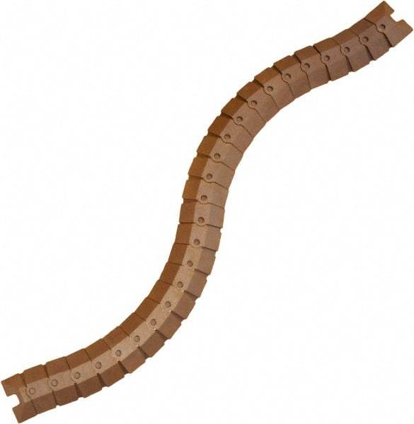 UltraTech - 1 Channel, 3 Ft Long, 3/8" Max Compatible Cable Diam, Brown ABS On Floor Cable Cover - 3" Overall Width x 3/4" Overall Height, 3/4" Channel Width x 3/8" Channel Height - Apex Tool & Supply
