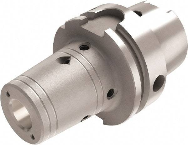 Seco - 1" Hole Diam, HSK100A Taper Shank Shrink Fit Tool Holder & Adapter - 85.3mm Projection, 48mm Nose Diam, Through Coolant - Exact Industrial Supply