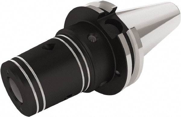 Seco - 1" Hole Diam, CAT50 Taper Shank Shrink Fit Tool Holder & Adapter - 82.55mm Projection, 48mm Nose Diam, Through Coolant - Exact Industrial Supply