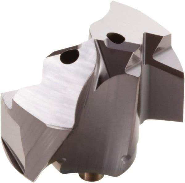 Seco - Series Crownloc, 0.6831" Diam Grade Micrograin 140° Replaceable Drill Tip - Carbide, TiAlN Finish - Apex Tool & Supply