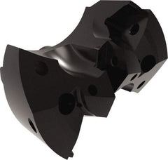 Allied Machine and Engineering - Series APX 57, 61mm Max Diam Pilot Insert Drill Head - T-A 2 Pilot Drill, 1" Pilot Drill Diam, 2 Nonpilot Inserts - Apex Tool & Supply