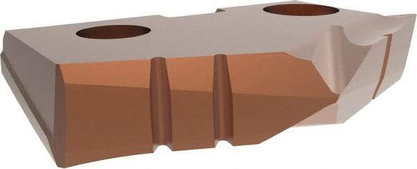 Allied Machine and Engineering - 1-7/32" Diam x 3/16" Thick, Seat Code 2, 132° Included Angle Spade Drill Insert - AM200 Coated, Cobalt, Grade Super Cobalt, Series GEN2 T-A - Apex Tool & Supply