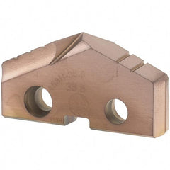 Allied Machine and Engineering - 38.5mm Diam x 1/4" Thick, Seat Code 3, 132° Included Angle Spade Drill Insert - AM200 Coated, Cobalt, Grade Super Cobalt, Series GEN2 T-A - Apex Tool & Supply